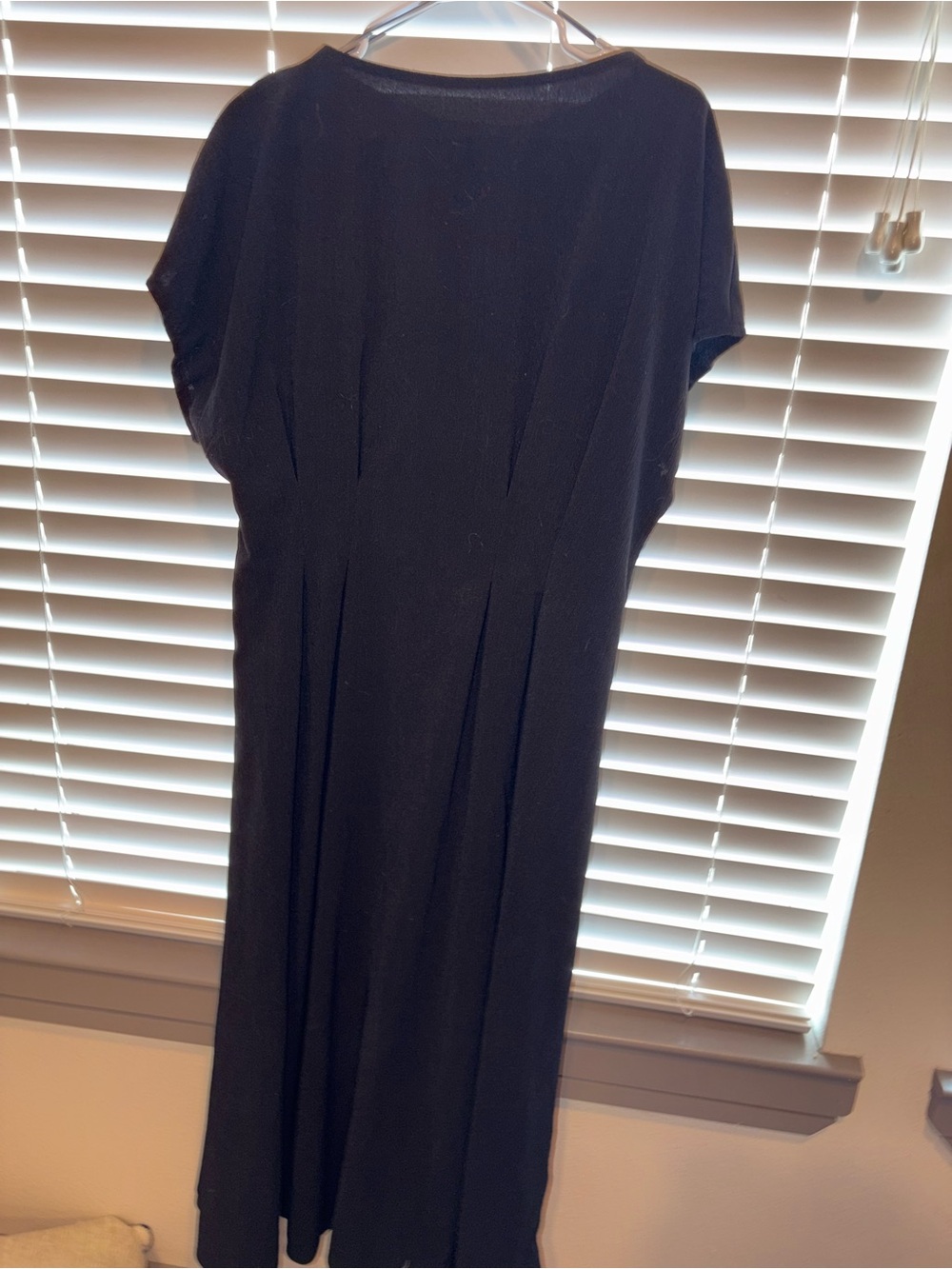 H&M Black Midi Dress with Short Sleeves